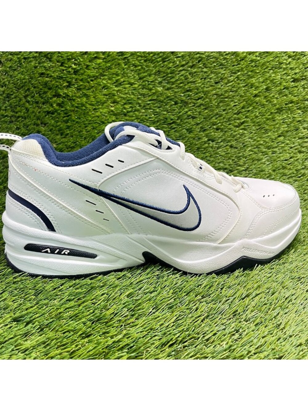 Nike Air Monarch IV Mens Size 15 White Blue Athletic Running Shoes Sneakers